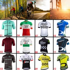 Maglia Ciclismo con Manica Corta Maglietta MTB Traspirante Asciugatura Veloce