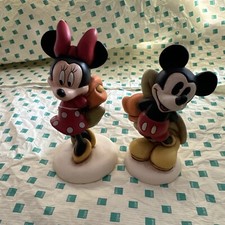 THUN DISNEY MINNIE E TOPOLINO CON TULIPANO  10 cm LIMITED EDITION