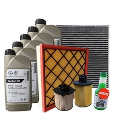 Kit Tagliando Per Opel Zafira Tourer C 2.0 CDTi 4 Filtri 5 LT Olio 5W30 GM