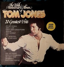 Tom Jones 20 Greatest Hits Stampa Originale Ita 1975 + Adesivo Edizione Rara 