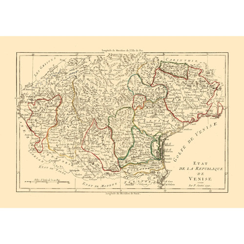 Mappa storica regione - storica,