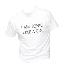 Maglia T-shirt Uomo & Bambino -  I AM Tonic Like A Gin - humor divertente
