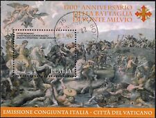 2012 italia repubblica Foglietti 1700° Ponte Milvio congiunta con Vaticano usata