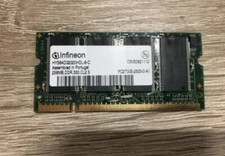Ram sodimm Notebook 256 Mb DDR PC2700 333 mhz CL 2.5 CL2.5 Infineon Sony Hp Acer