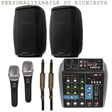 IMPIANTO KARAOKE 802 kit con 2