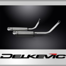 SCARICO KAWASAKI MIAN STREAK VN1500 VN1600 02-08 2-2 410mm SILENZIATORE TAGLIO SLASH