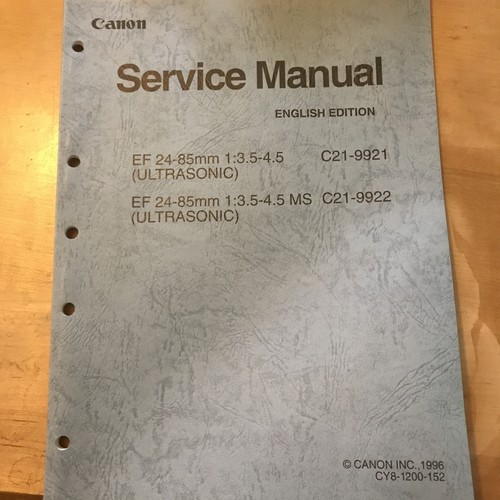 Canon 85mm manuale - ef, 24-85mm