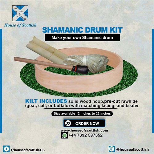 Shamanic drum making - making, kit