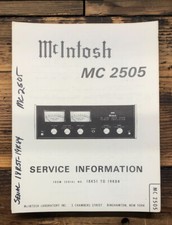 Mcintosh mc2505 2505 - mcintosh,