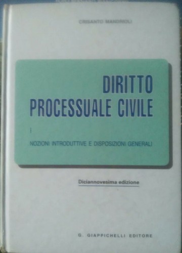 Diritto processuale civile - diritto,