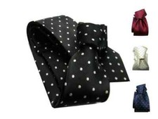 Cravatta nera bordeaux blu