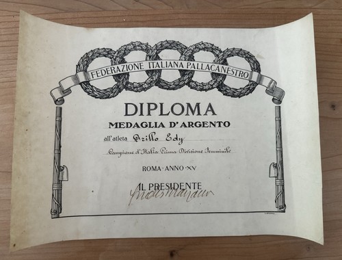 Diploma medaglia argento - ,