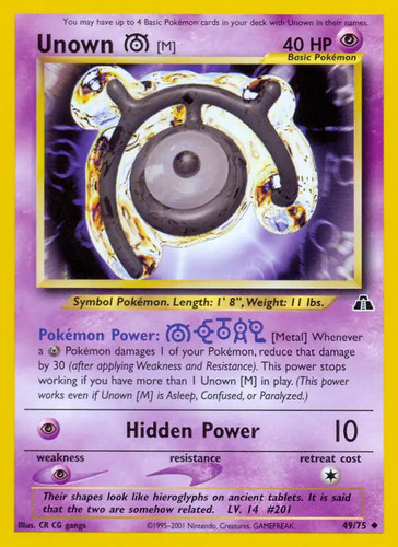 Unown pokemon neo - unown,