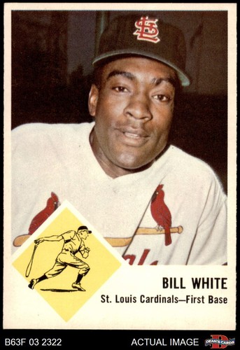 1963 fleer bill - #63, white