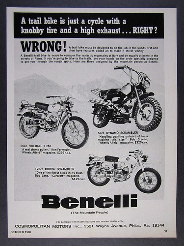Pubblicità benelli - benelli, 50