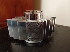 SAROME ACCENDINO DA TAVOLO ANNI 70 IN ALLUMINIO