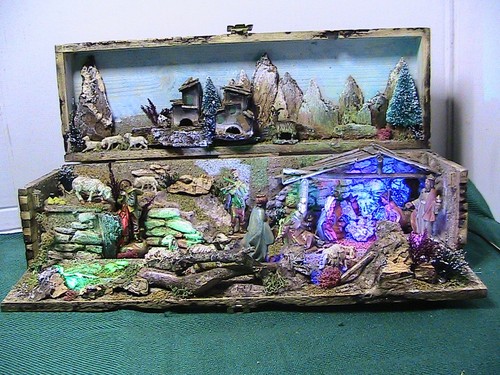 Cofanetto artigianale presepe - artigianale,