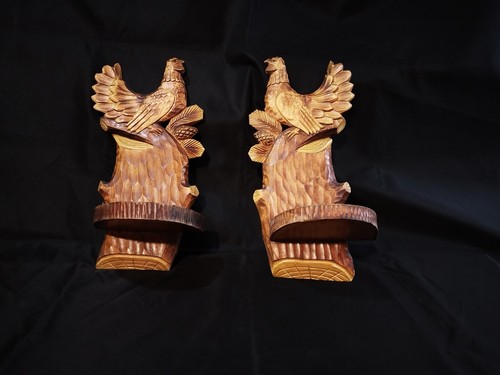 Mensole animali legno galli - animali,
