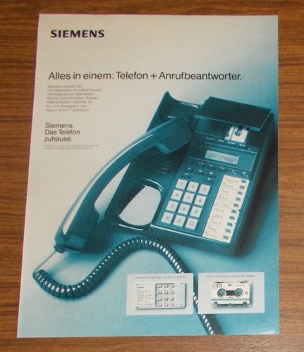 Rara pubblicità siemens - pubblicità,