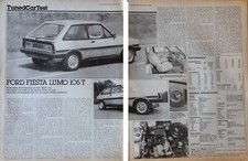 Original 1982 Motor extracted mag test (folded) FORD FIESTA XR2 LUMO Turbo 105T