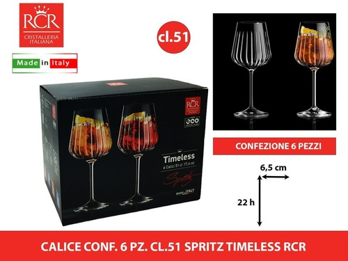 Calici spritz timeless rcr 6pz - spritz,