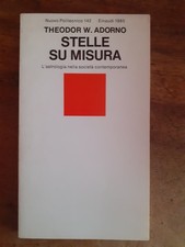 THEODOR W. ADORNO - STELLE SU MISURA - EINAUDI - NUOVO POLITECNICO 1985