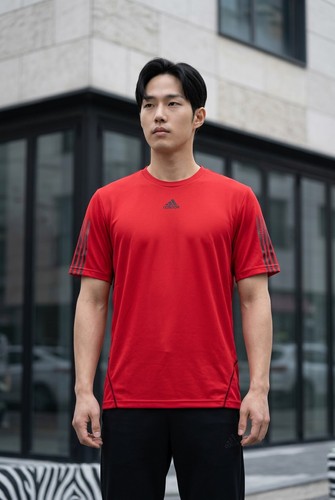 Shirt adidas red - adidas,