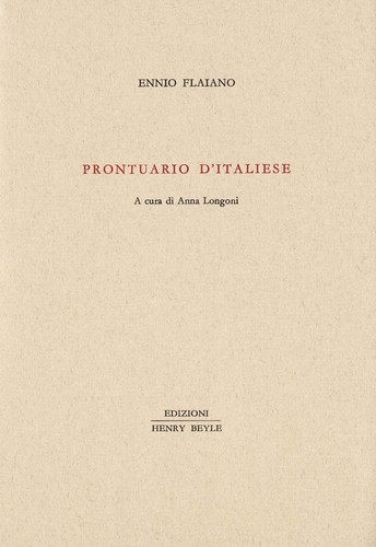 Ennio flaiano prontuario - ,