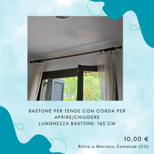 Bastone per tende in legno