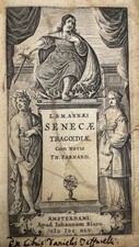 Seneca Tragedie 1645 Blaeu – Legatura coeva in pergamena, edizione Farnaby