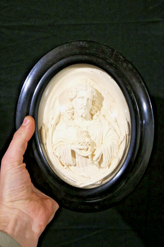 Sacro cuore gesù bassorilievo - cuore,