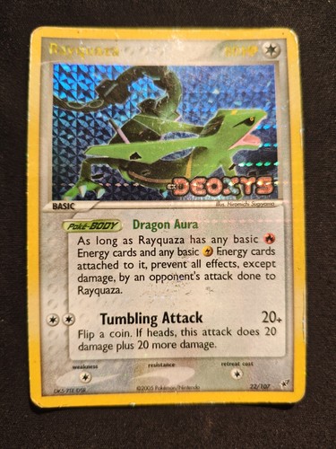 Pokemon rayquaza stamped set - pokemon,