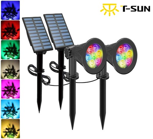 2xrgb luce solare led faretto - 2xrgb,