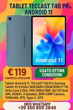 Tablet 10.4"Pollici 128gb Rom Con 6gb Ram Potente  Teclast T40pro