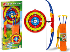 , Arco E Frecce per Bambini Con 3 Frecce a Ventosa E Bersaglio, Giochi Da Estern