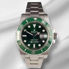 Rolex Submariner Data Hulk 40mm Ceramica Acciaio Verde Quadrante Men Orologio