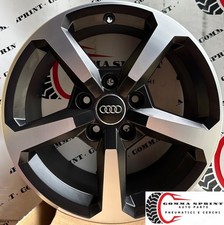 4 CERCHI IN LEGA ORIGINALI RAGGIO 16 AUDI Q2 Q3 A3 NERO OPACO DIAMANTATO