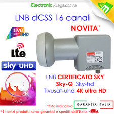 LNB Illuminatore per parabola Universale 1 uscita dCSS 16 Porte FTE Maximal