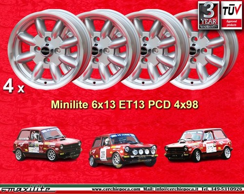 Cerchi a112 minilite 6x13 - minilite,
