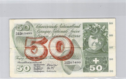 Svizzera franchi 2 - svizzera, 10.2.1971
