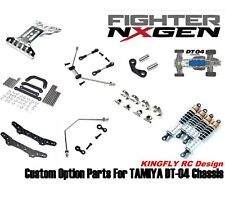 Kingfly Custom Alluminio Opzione Ricambi per TAMIYA 1/10 DT-04 Buggy Fighter Nxgen