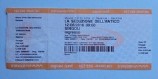 Biglietto Ingresso La Seduzione dell'Antico - Museo Ravenna - 12-06-2016  Ticket