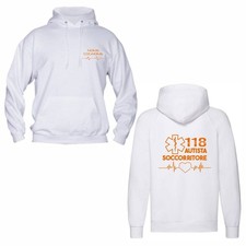 Felpa Uomo & Bambino Cappuccio - Autista SOCCORR- Divertente Humor Made in Italy