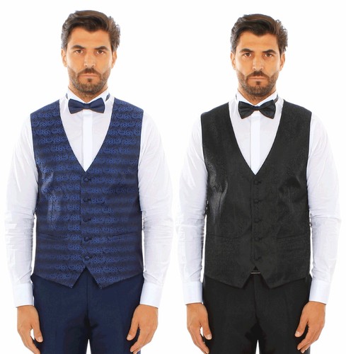 Gilet uomo damascato elegante - gilet,