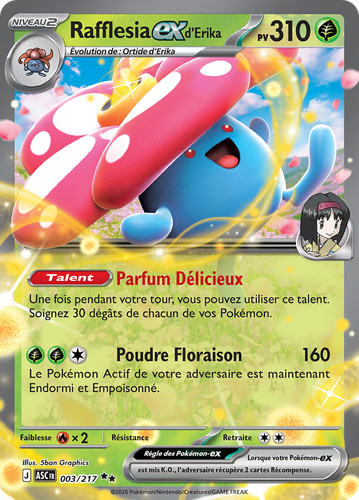 Carte pokémon rafflesia - carte, rafflesia-ex