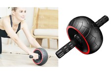 Ruota per addominali roller allenamento fitness esercizi palestra casa