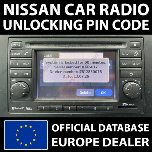 Nissan radio pin codice - pin, bosch