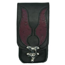 Pouch In Vera Pelle Di Struzzo
