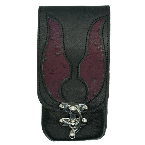 Pouch vera pelle struzzo - di,