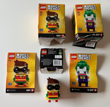 LEGO 41587 BRICKHEADZ ROBIN 99% COMPLETO + BOX E ISTRUZIONI 41588 JOKER